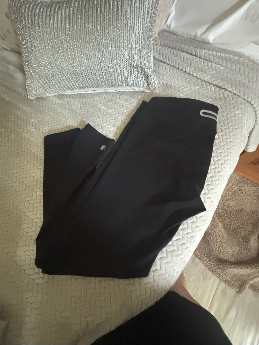 Athleta Black High-Rise Performance Leggings XL - Picture 2 of 4